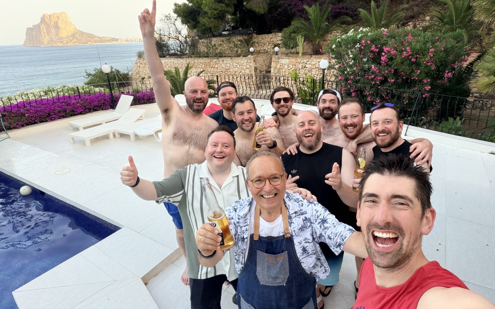 Pepe Orts with a real group at a Costa Blanca villa